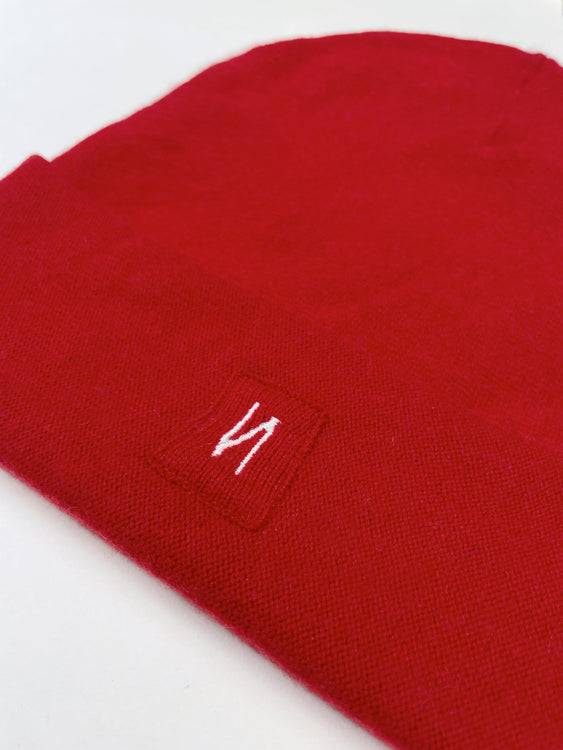 Nonoi Studio ROTE MÜTZE "PARIS" AUS KASCHMIR // UNISEX Exklusive Angebote