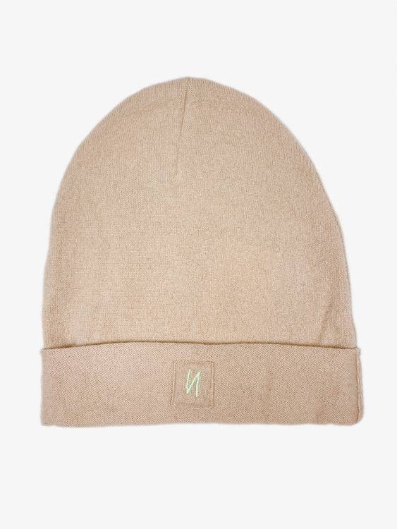 Nonoi Studio HELLBRAUNE MÜTZE "MILANO" AUS KASCHMIR // UNISEX Blitzangebot