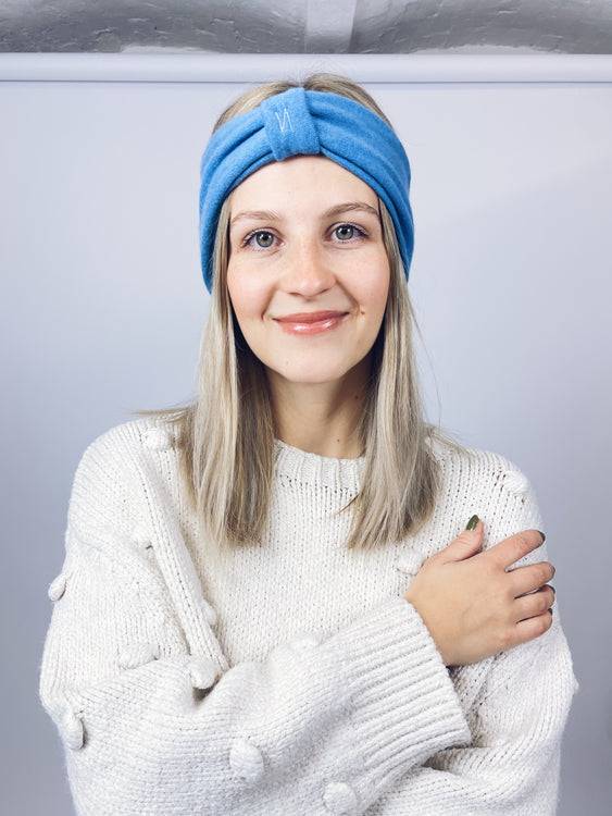 Nonoi Studio HELLBLAUES STIRNBAND "BLUE" // WOLLE Saisonale Angebote