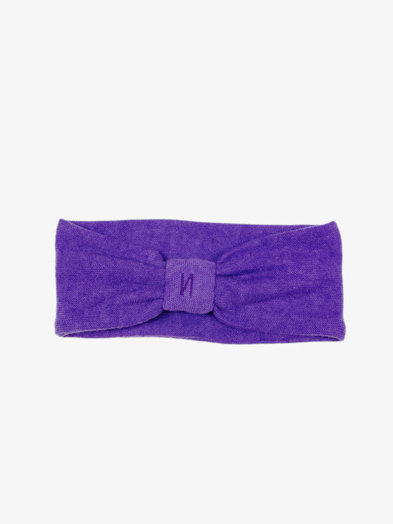 Nonoi Studio STIRNBAND "LILLY" LILA // KASCHMIR Tiefpreis