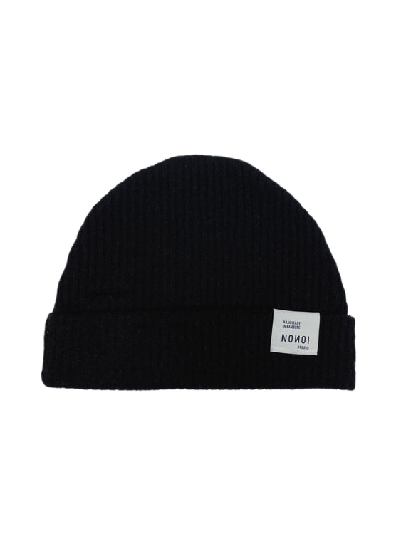 Nonoi Studio SCHWARZE MÜTZE "NERA" AUS KASCHMIR // UNISEX Letzter Tag
