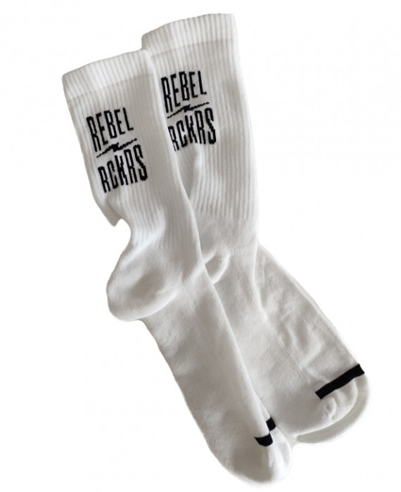 Rebel Rockers Font Sneaker Sock white Valentinstagsangebot