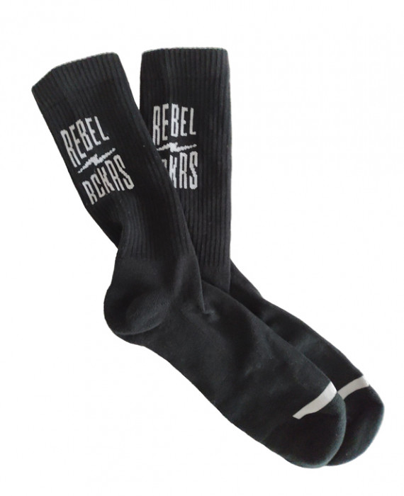 Rebel Rockers Font Sneaker Sock black Jubiläumsangebot