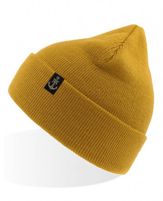 Rebel Rockers Cuff Beanie mustard Räumungsverkauf