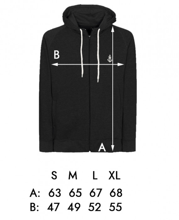 Rebel Rockers Girl Anchor Zipper Super Sparpreis