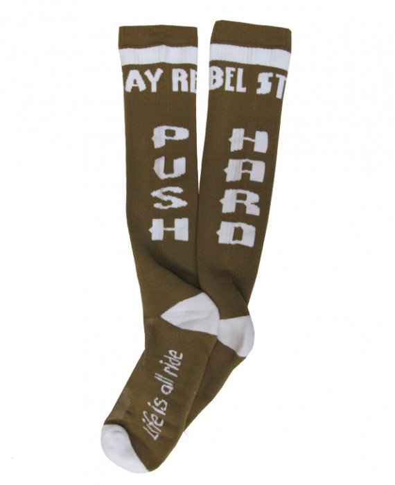 Rebel Rockers Tube Sock Push Hard Kostenlose Rückgabe