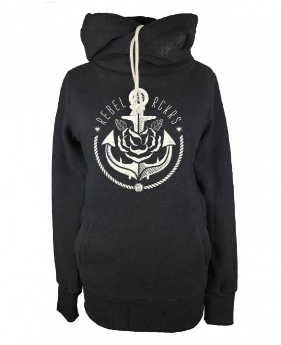 Rebel Rockers Anchor Rose Twisted Hooded Verkauf