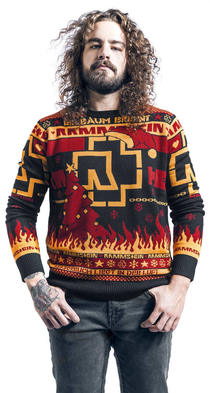 EMP "Holiday Sweater 2020" Weihnachtspullover multicolor von Rammstein Begrenzt auf 3 Tage