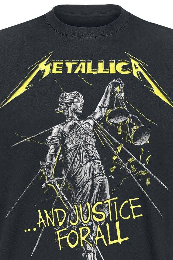EMP " And Justice For All - Tracklist" T-Shirt schwarz von Metallica Im Verkauf