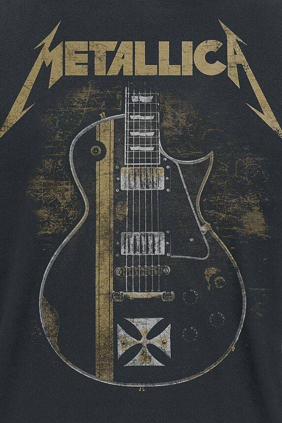 EMP "Hetfield Iron Cross Guitar" T-Shirt schwarz von Metallica Rabatte dieses Monats