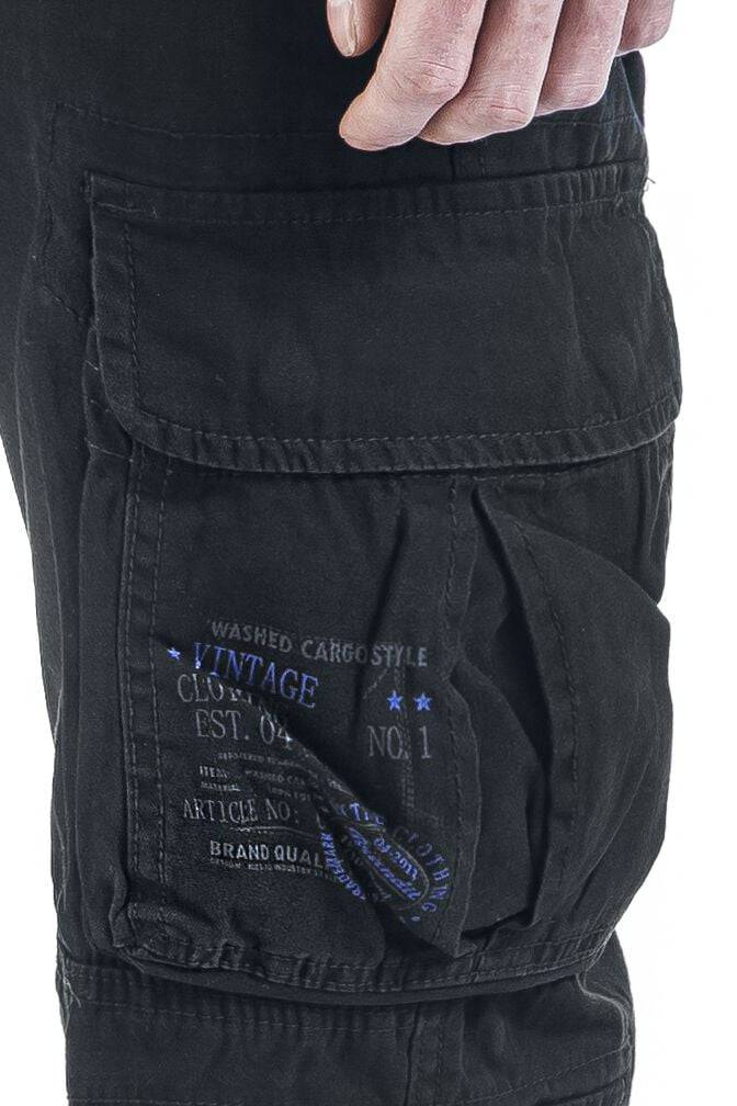EMP "Pure Vintage Trousers" Cargohose schwarz von Brandit Saisonschlussverkauf
