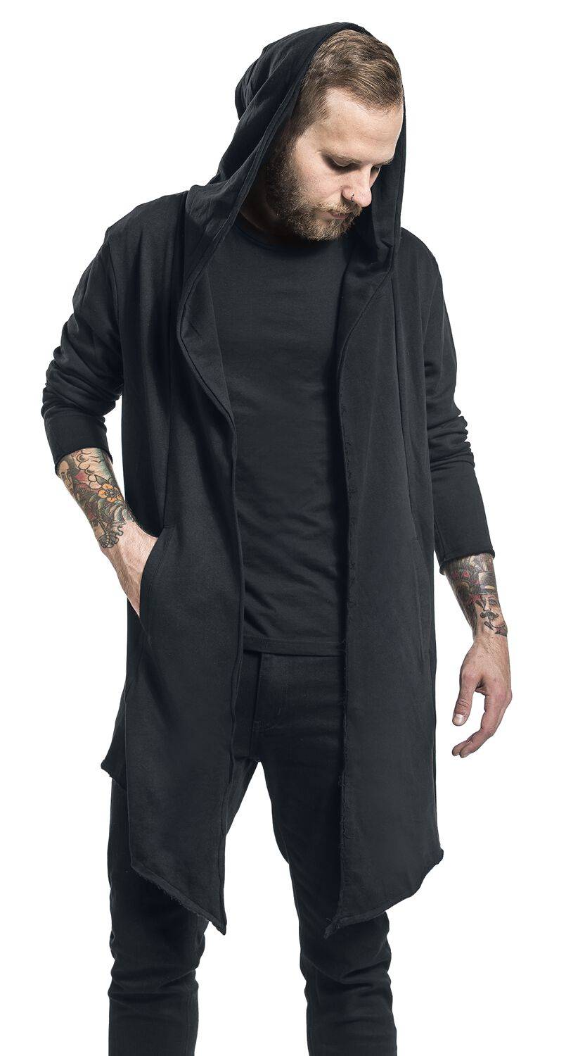 EMP "Long Hooded Open Edge Cardigan" Cardigan schwarz von Urban Classics Black Friday