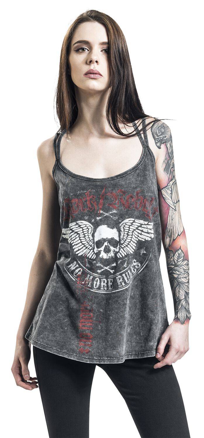 EMP Top grau von Rock Rebel by EMP Cyber Monday