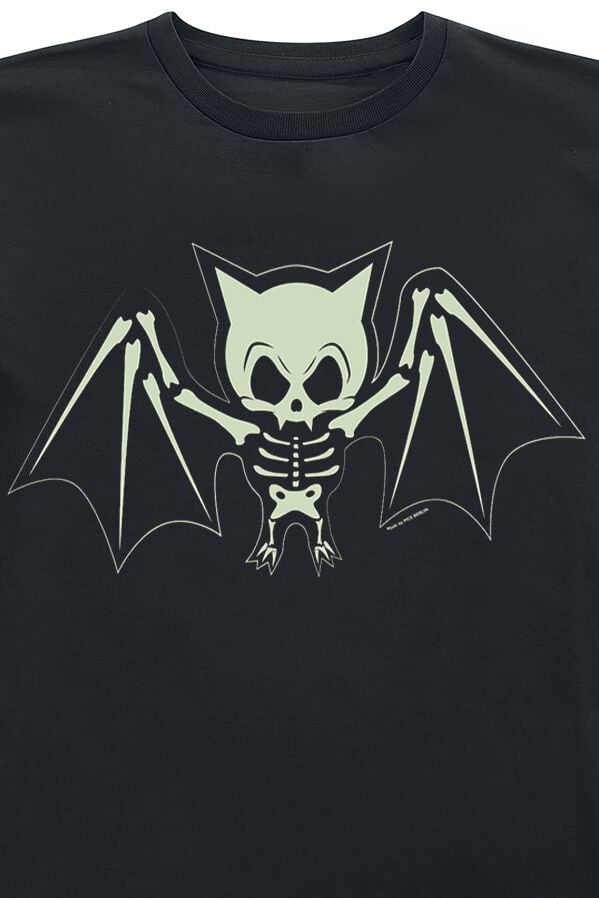 EMP "Kids - Fledermaus Skelett" T-Shirt schwarz von Tierisch Online Outlet