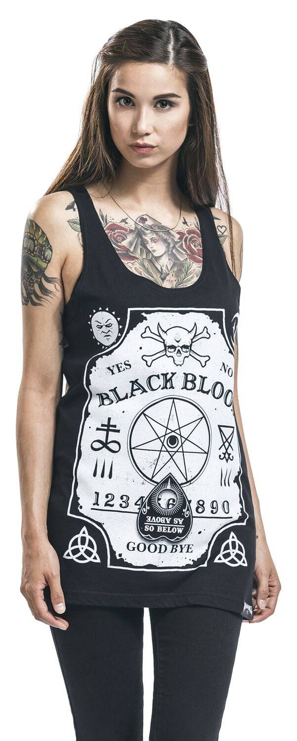 EMP "Witchboard" Top schwarz von Black Blood by Gothicana Neuheiten