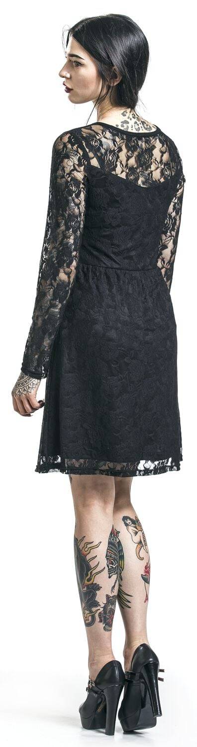 EMP "Lace Dress" Kurzes Kleid schwarz von Gothicana by EMP Riesige Ersparnisse
