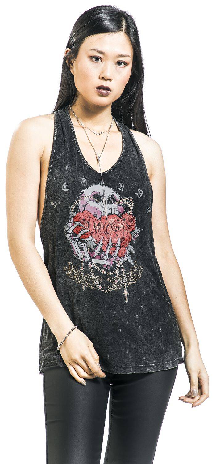 EMP Top schwarz von Rock Rebel by EMP Kostenlose Rückgabe