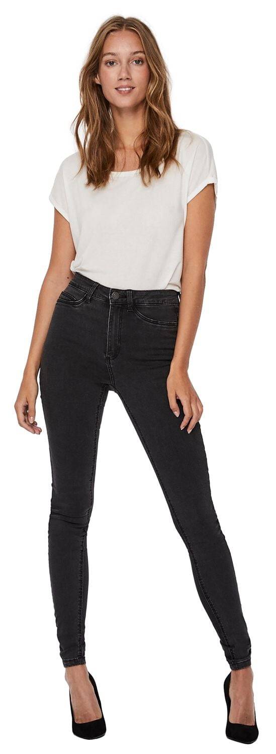 EMP "NMCallie HW Skinny Jeans" Jeans dunkelgrau von Noisy May Bis zu 60% Rabatt