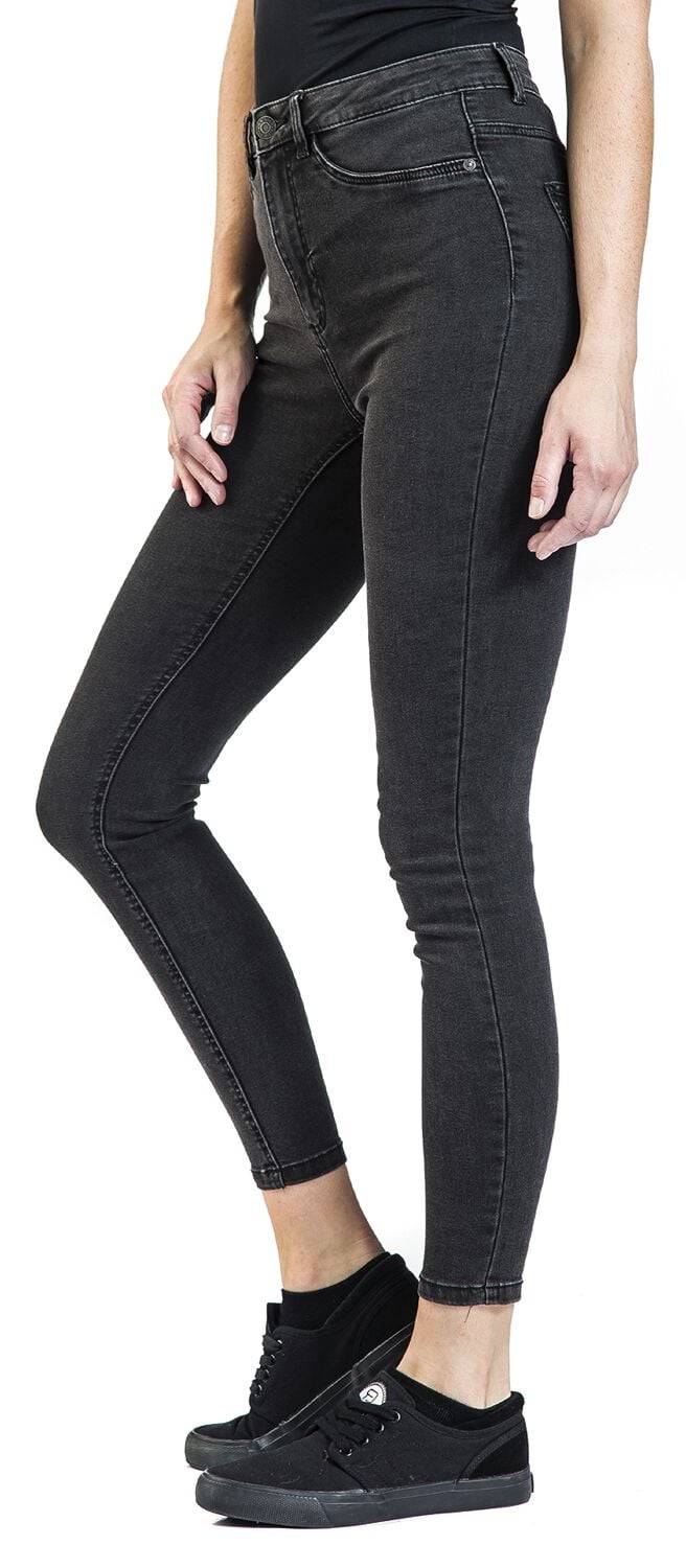 EMP "NMCallie HW Skinny Jeans" Jeans dunkelgrau von Noisy May Bis zu 60% Rabatt
