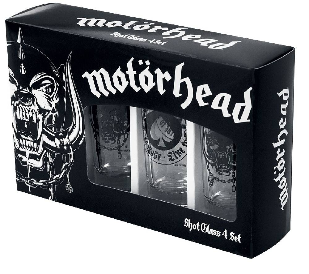 EMP "Motörhead Logo" Schnapsglas-Set klar von Motörhead Hotsell