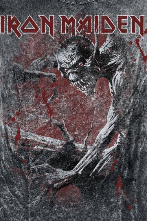 EMP "Fear Of The Dark Vintage" T-Shirt schwarz/used look von Iron Maiden Begrenztes Angebot