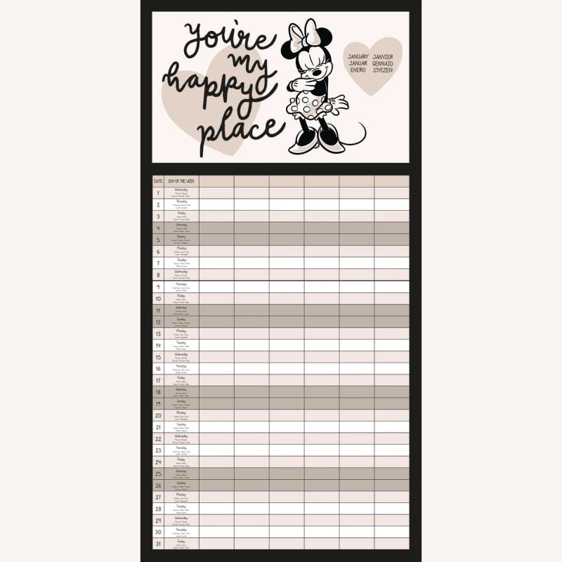 EMP "Familienkalender - 2025" Kalenderbuch multicolor von Micky Maus Neueste Mode