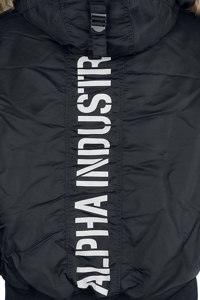 EMP "45P Hooded Custom" Winterjacke schwarz von Alpha Industries Räumungsverkauf