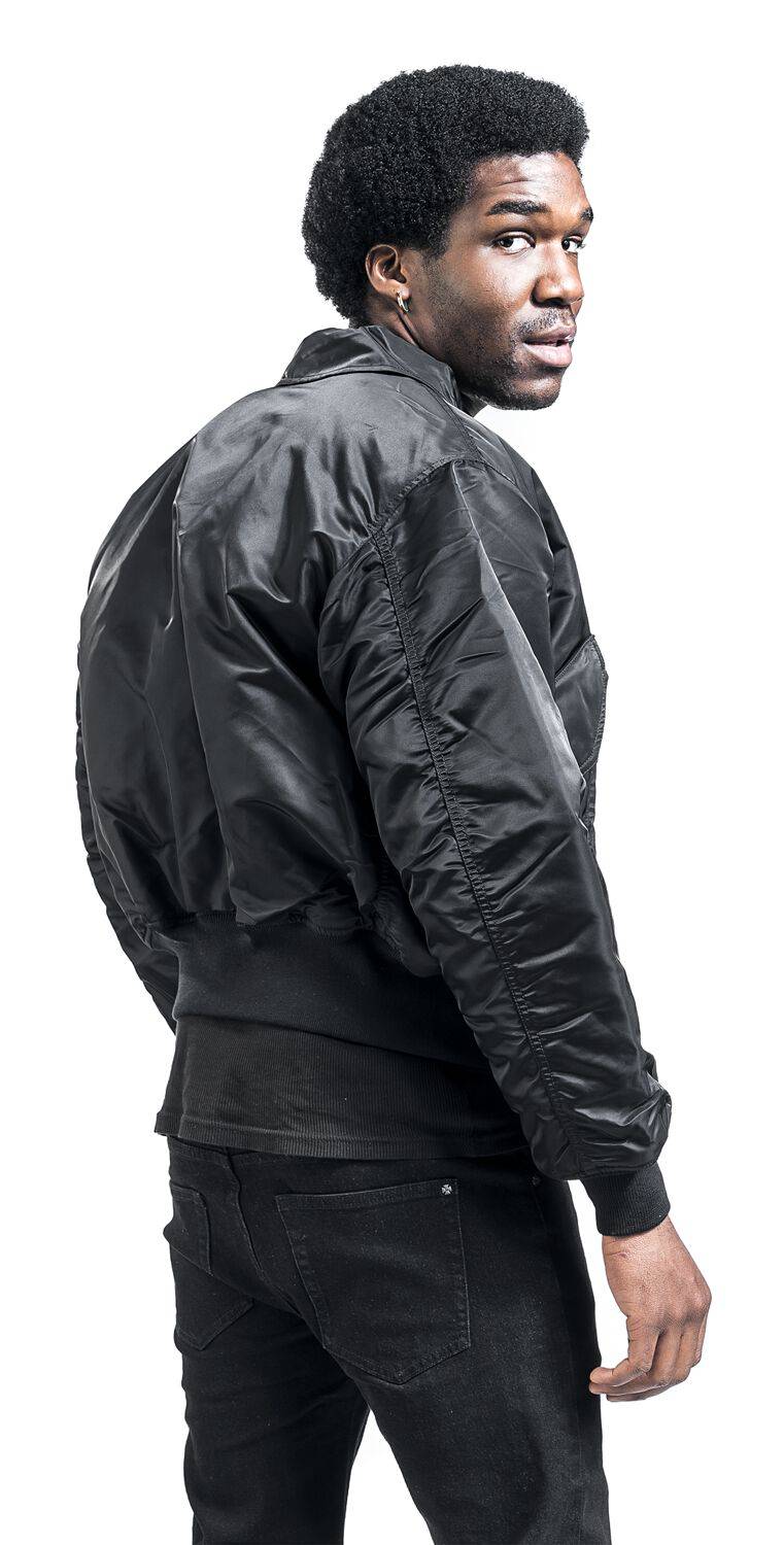 EMP "CWU 45" Bomberjacke schwarz von Alpha Industries Kostenlose Rückgabe