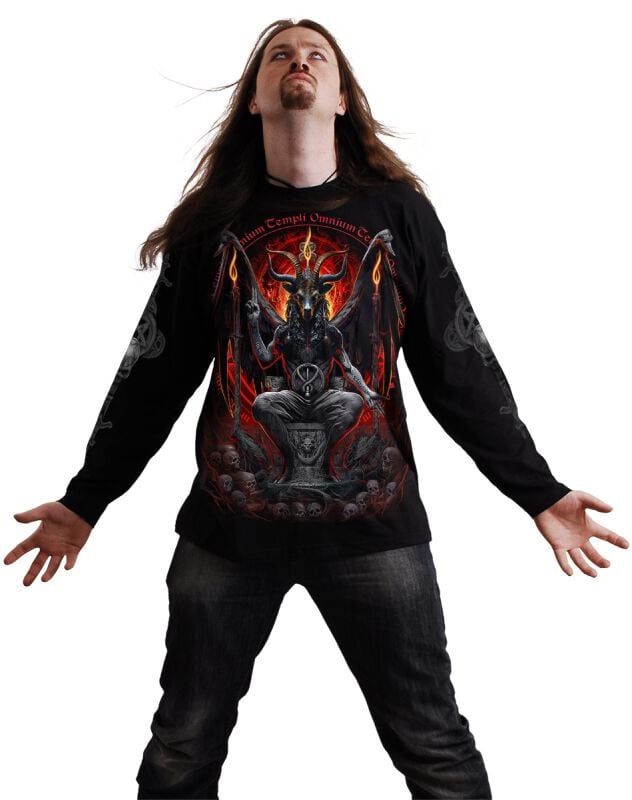 EMP "Baphomet" Langarmshirt schwarz von Spiral Nur noch ein Tag übrig