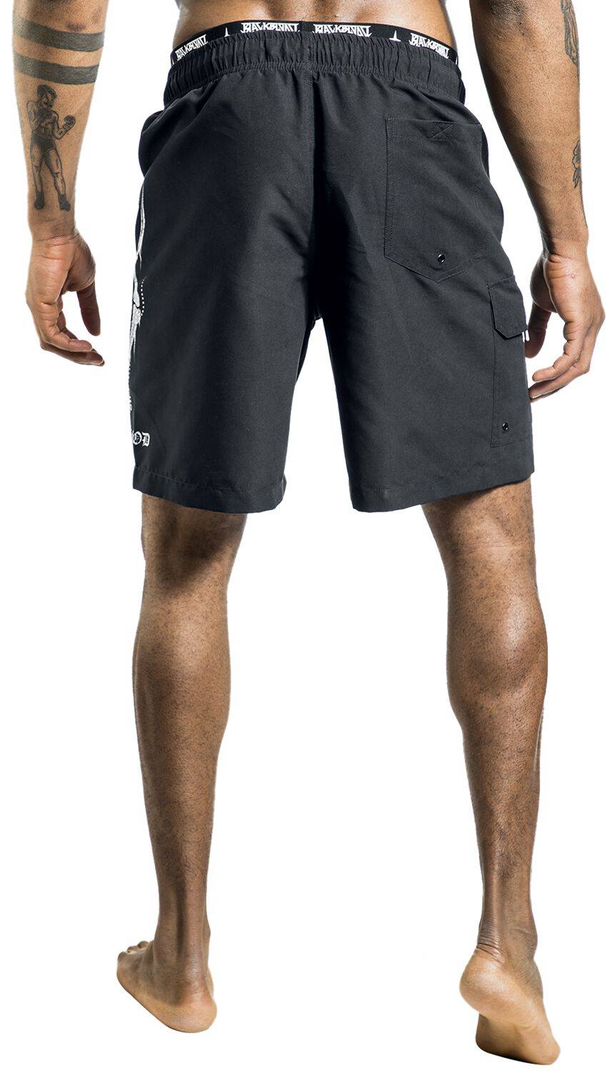 EMP Badeshort schwarz von Gothicana by EMP Black Friday Preise