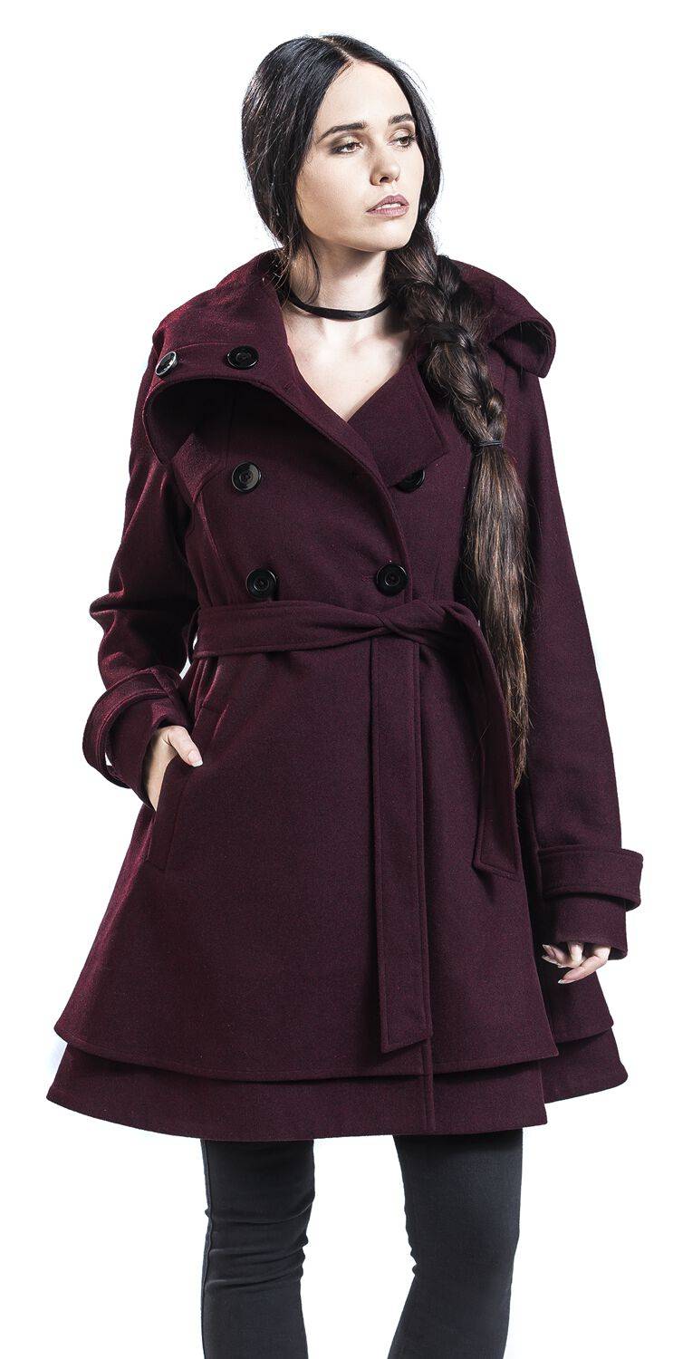 EMP Wintermantel dunkelrot von Black Premium by EMP 2025