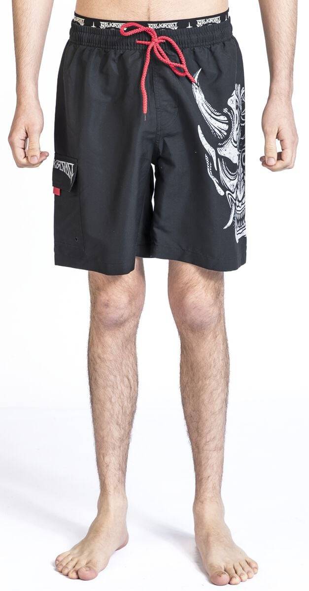 EMP Badeshort schwarz von Black Blood by Gothicana Günstiger Verkauf