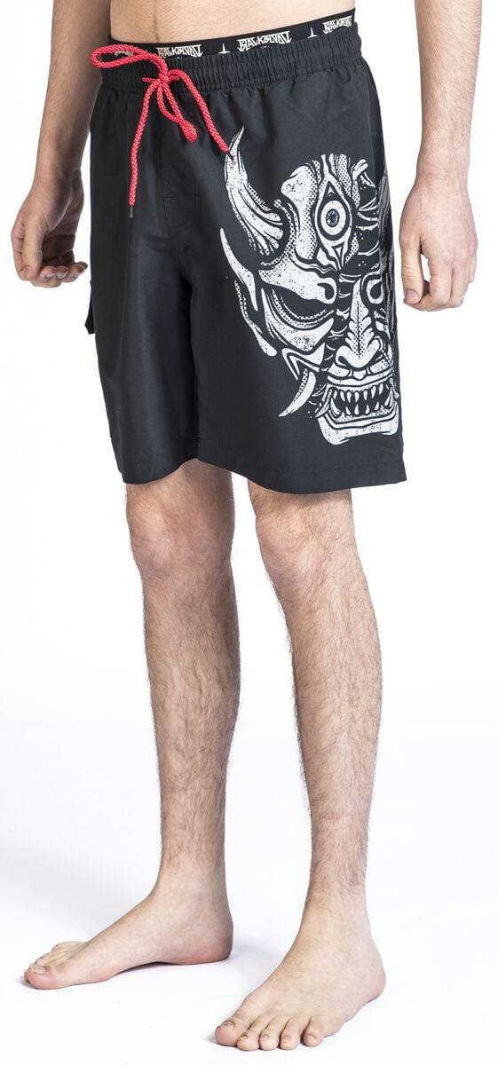 EMP Badeshort schwarz von Black Blood by Gothicana Günstiger Verkauf