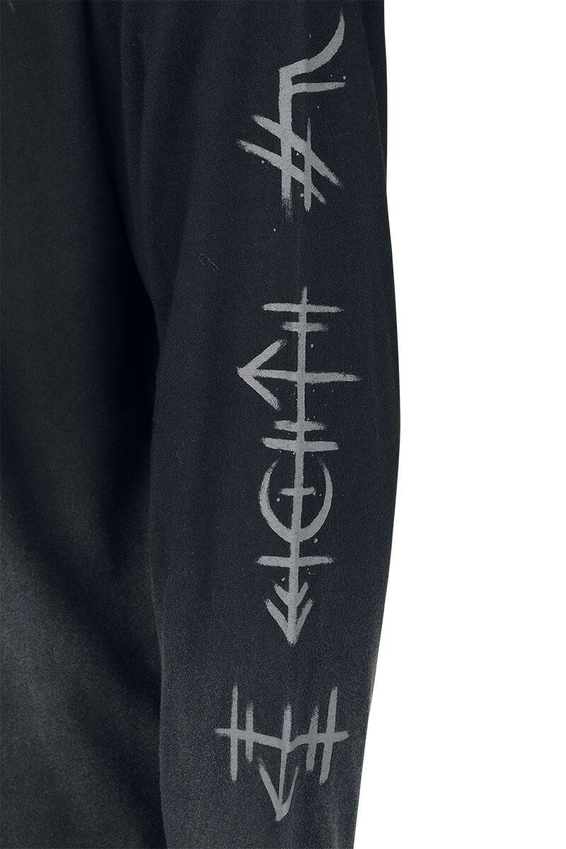 EMP Langarmshirt schwarz/grau von Black Premium by EMP Fabrikverkauf