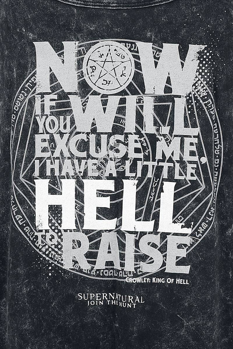 EMP "Hell To Raise" Top schwarz von Supernatural Versandkostenfrei