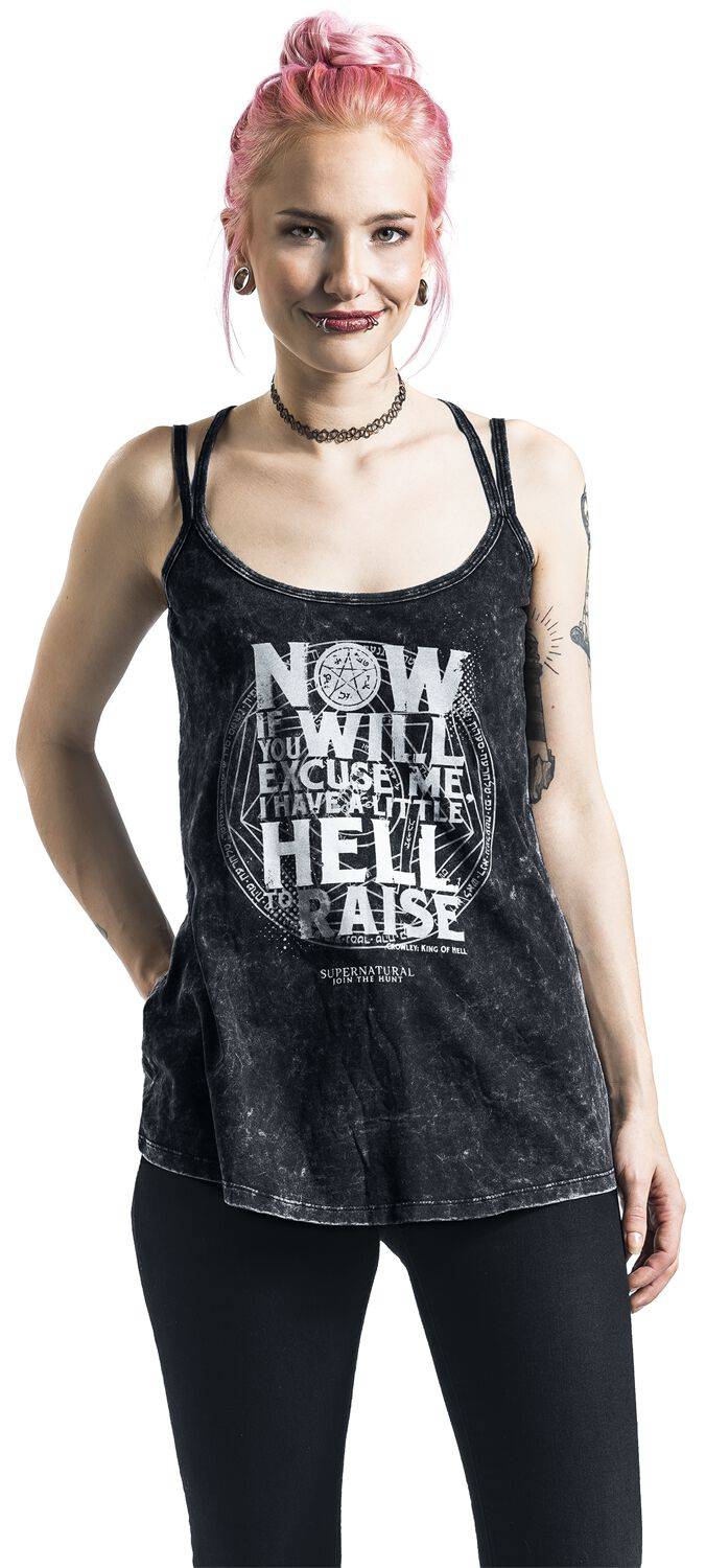 EMP "Hell To Raise" Top schwarz von Supernatural Versandkostenfrei