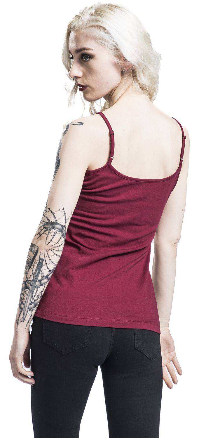 EMP Top bordeaux von Gothicana by EMP Großer Ausverkauf