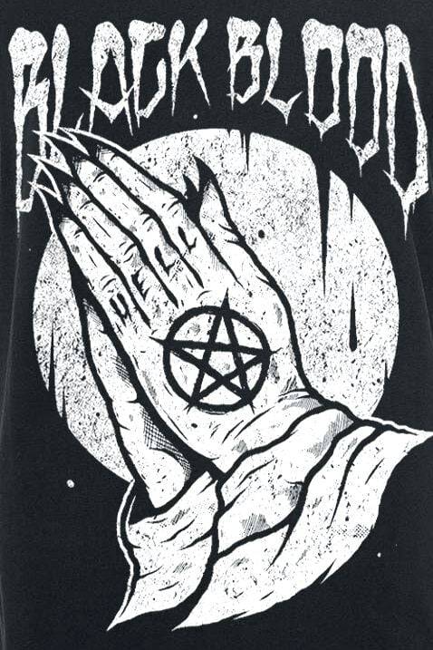 EMP "Praying Hands" Tank-Top schwarz von Black Blood by Gothicana Online Shopping