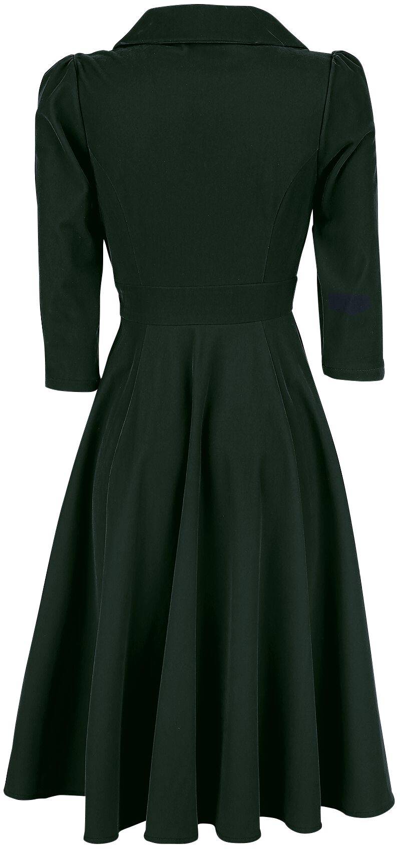 EMP "Glamorous Velvet Tea Dress" Mittellanges Kleid dunkelgrün von H&R London Black Friday