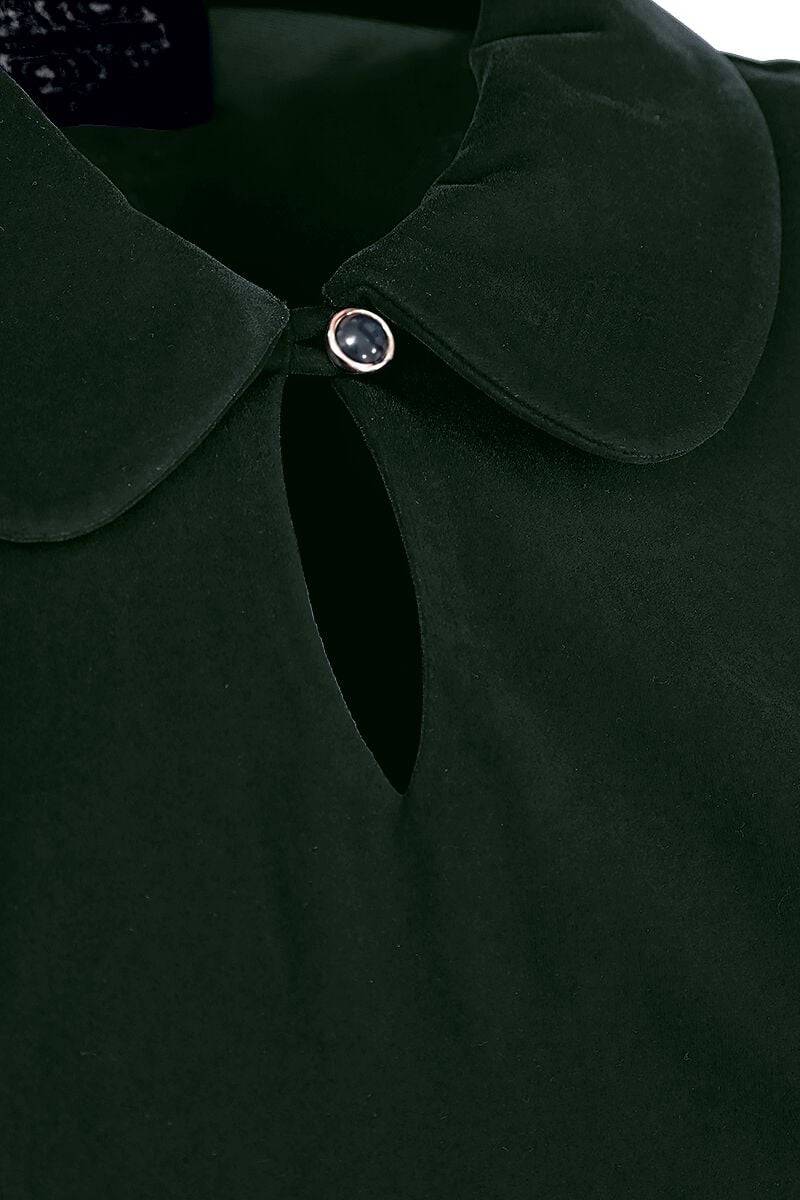 EMP "Glamorous Velvet Tea Dress" Mittellanges Kleid dunkelgrün von H&R London Black Friday