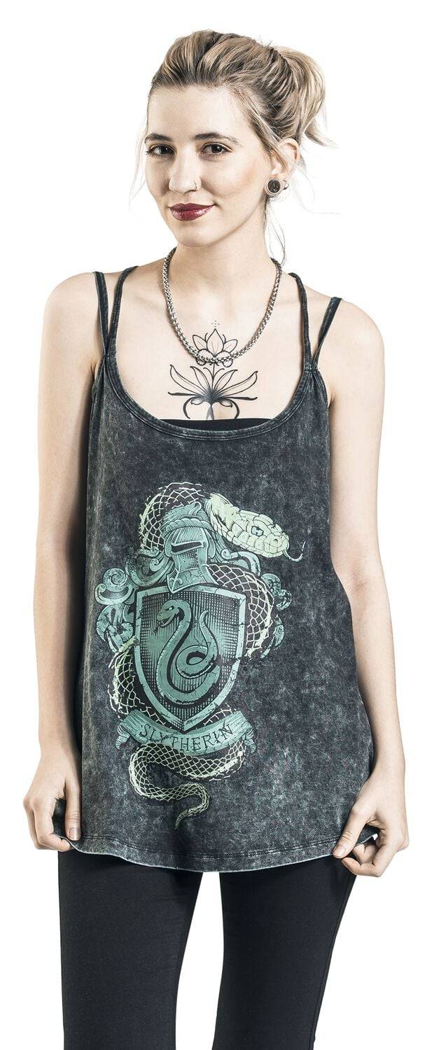 EMP "Slytherin Crest" Top dunkelgrün von Harry Potter Valentinstagsangebot