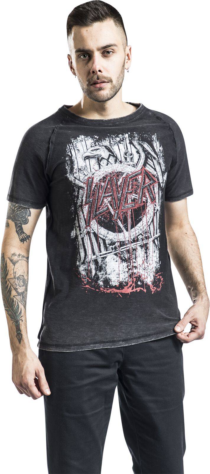 EMP "EMP Signature Collection" T-Shirt dunkelgrau/grau von Slayer Neueste Mode