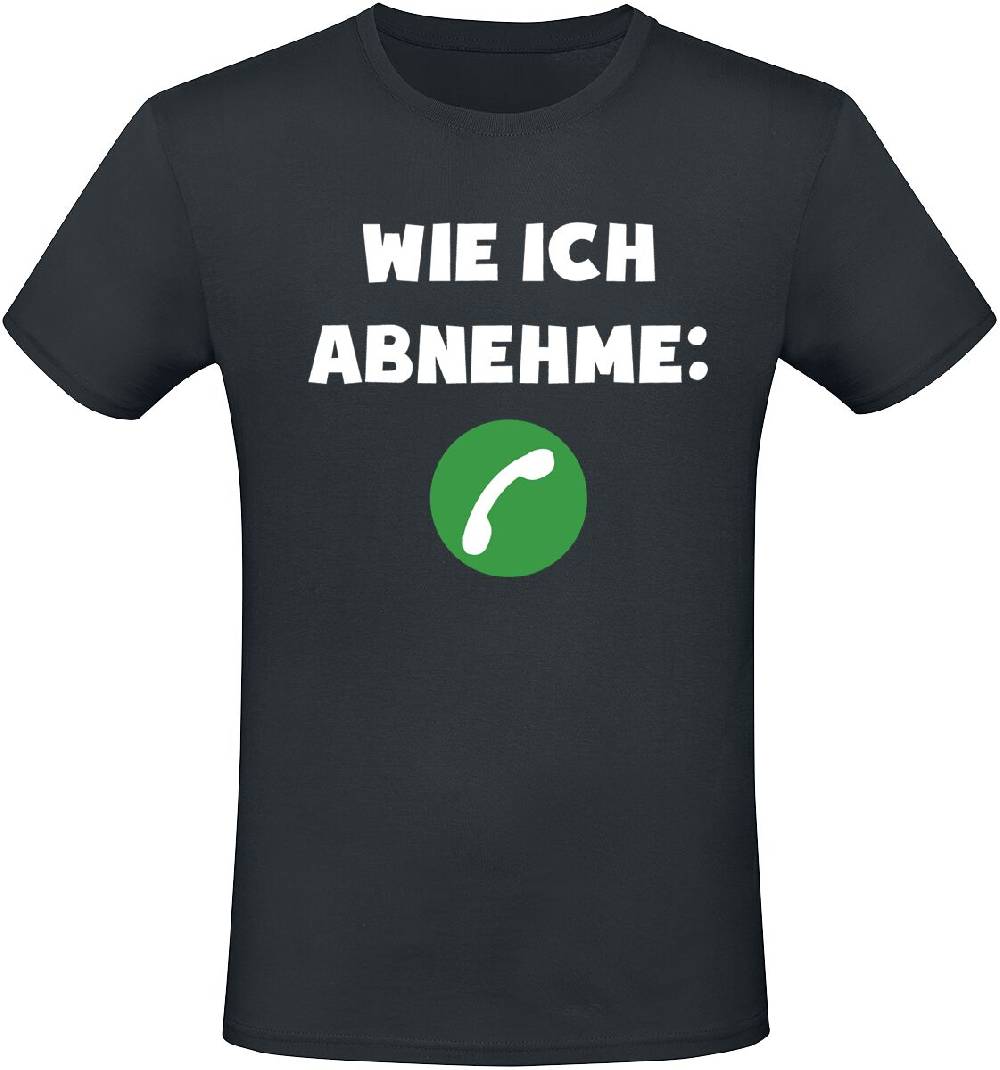 EMP "Wie ich abnehme" T-Shirt schwarz von Sprüche