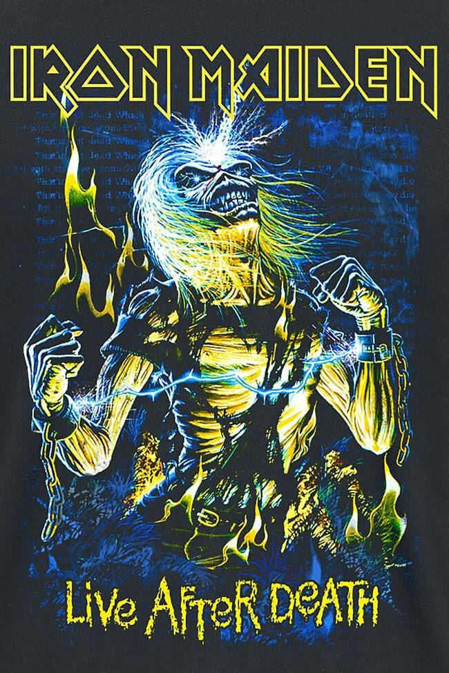 EMP "Live After Death" T-Shirt schwarz von Iron Maiden Nur noch ein Tag übrig