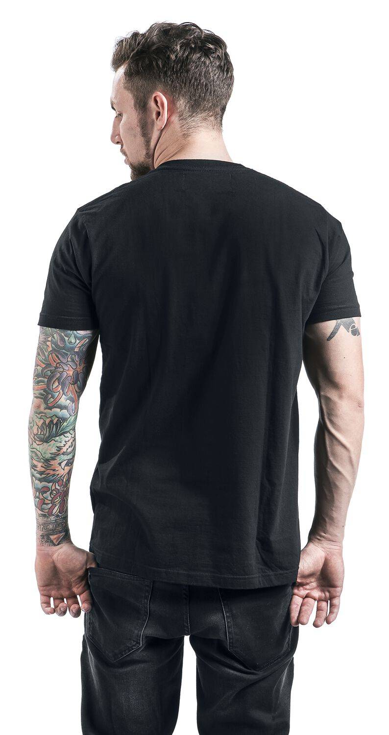 EMP "Stencil Black" T-Shirt schwarz von Red Hot Chili Peppers 50% Rabatt mit kostenlosem Versand