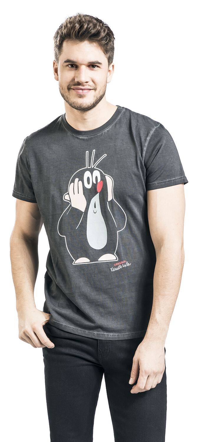 EMP "Oh Oh!" T-Shirt schwarz von Der kleine Maulwurf Kostenloser Versand international
