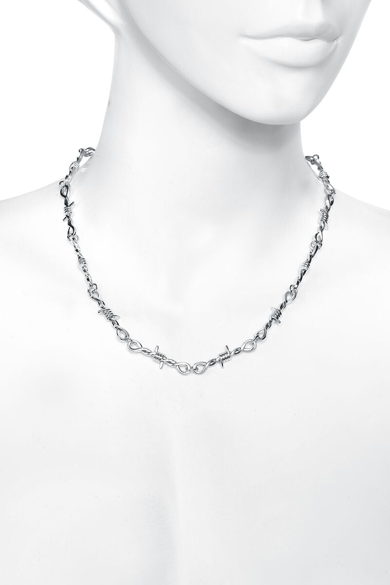 EMP "Barbed Wire Necklace" Halskette silberfarben von Urban Classics Angebote