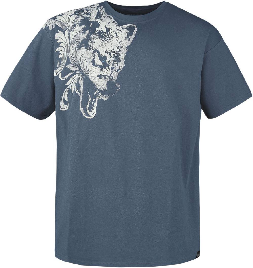 EMP T-Shirt blau von Black Premium by EMP