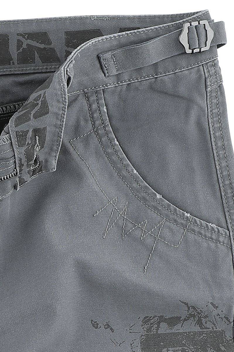 EMP "Broken Logo" Short grau von Rammstein Rabatt