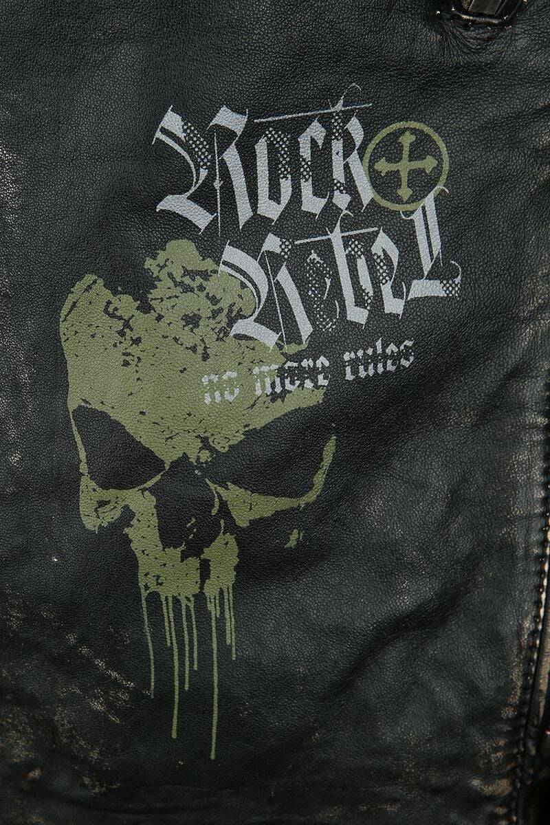 EMP Lederjacke dunkelgrau von Rock Rebel by EMP Großer Ausverkauf